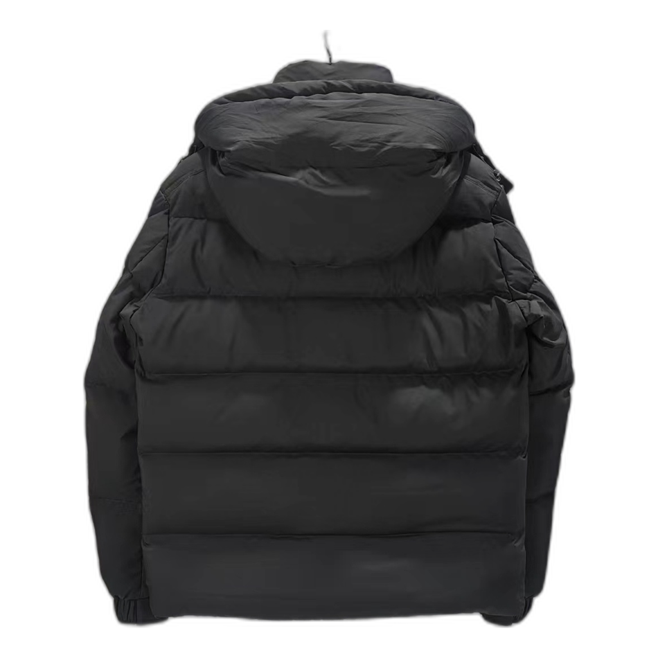 Moncler Maya Matte Hooded Down Jacket - Black