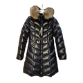 Moncler Fulmarus Chevron-Quilted Hooded Puffer Coat - Black