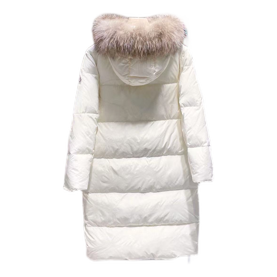 Moncler Marrionnier Long Puffer Coat – Ivory