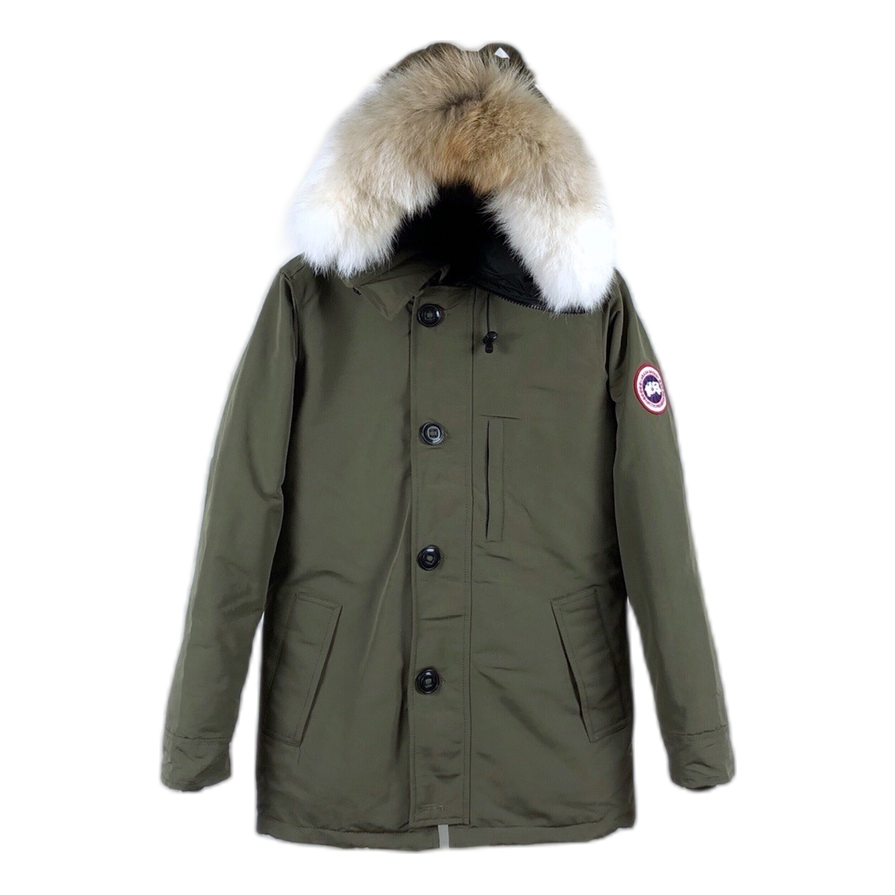 Canada Goose Chateau Down Parka with Fur-Trim Hood - Military Green