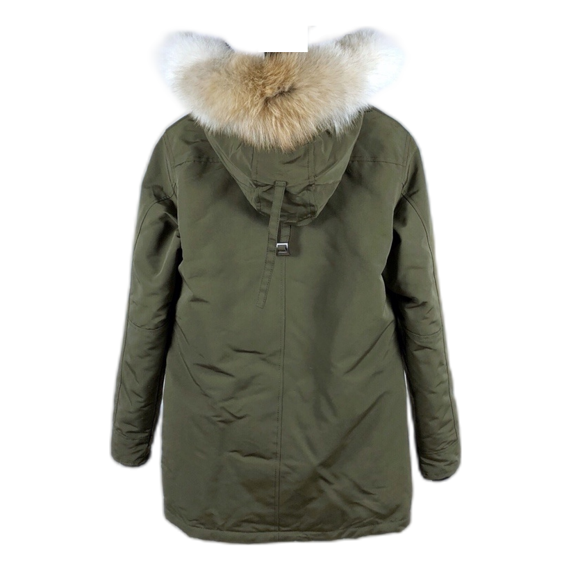 Canada Goose Chateau Down Parka with Fur-Trim Hood - Military Green