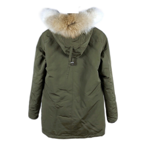 Canada Goose Chateau Down Parka with Fur-Trim Hood - Military Green