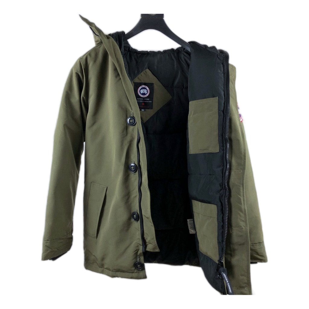 Canada Goose Chateau Down Parka with Fur-Trim Hood - Military Green