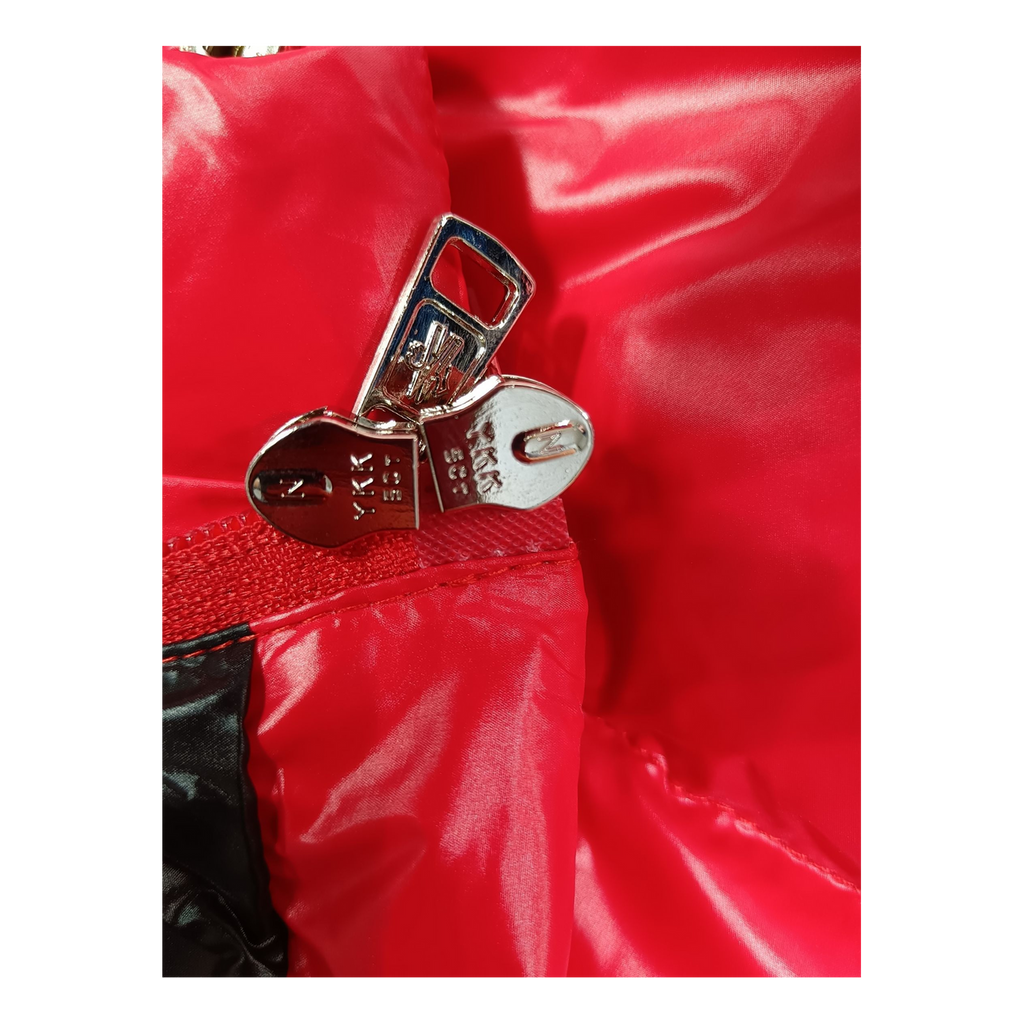 Moncler Hanoverian Glossy Hooded Long Down Coat - Red