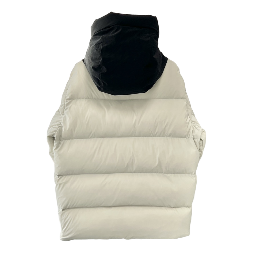 Moncler Color-Block Down Jacket with Contrast Hood