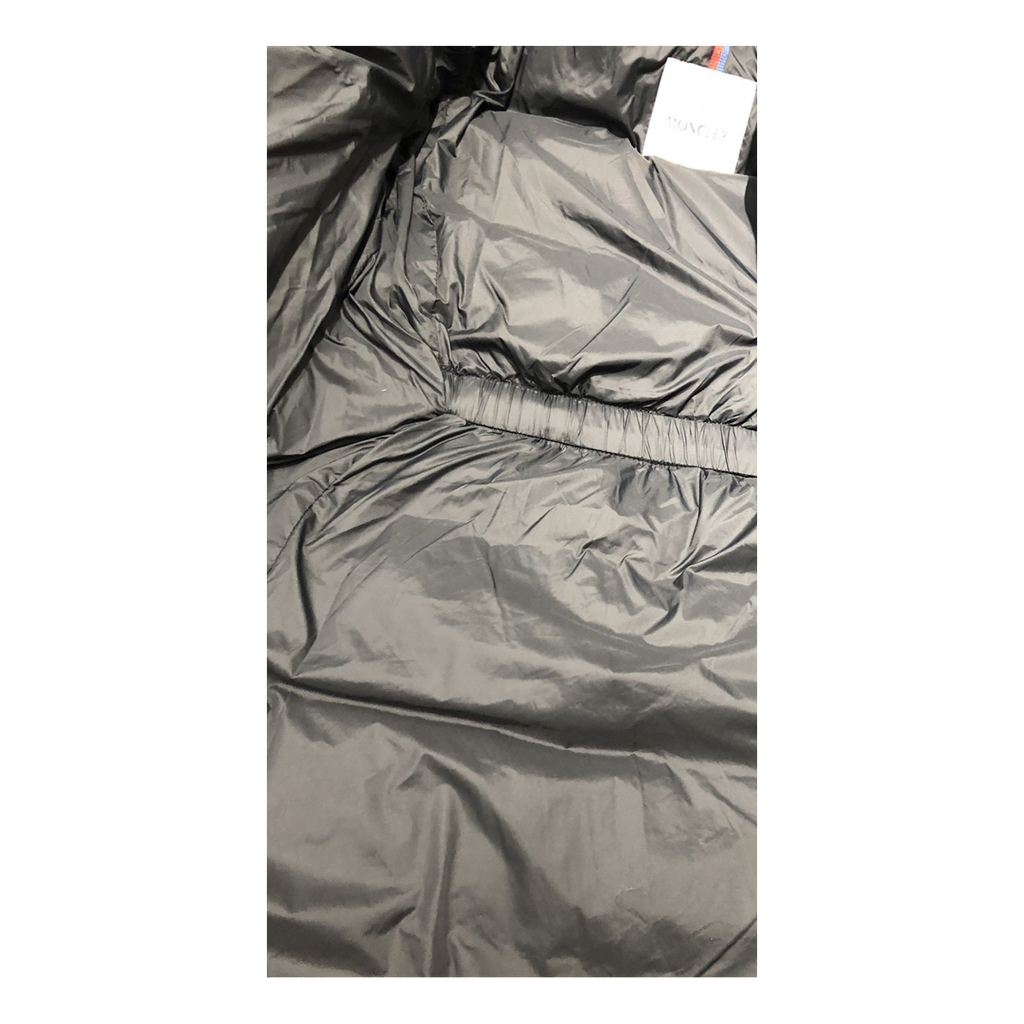 Moncler Four-Pocket Long Down Coat with Fur-Trim Hood - Black