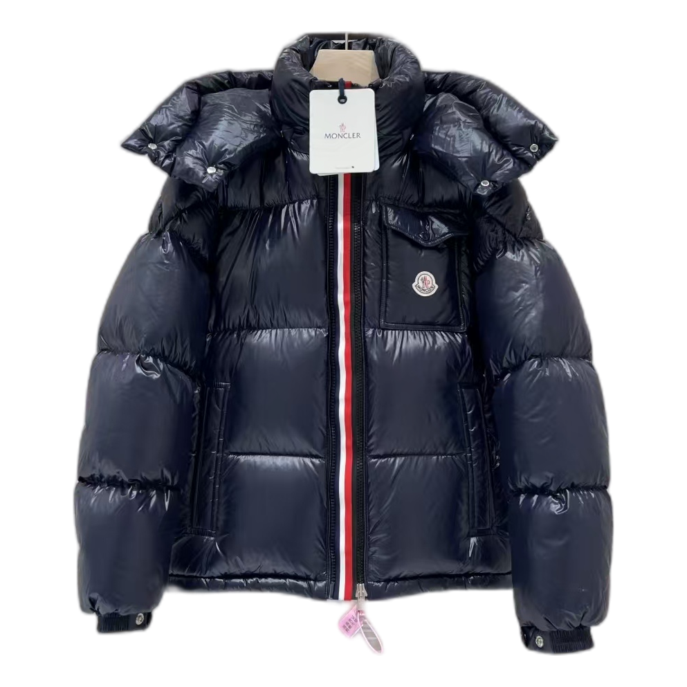 Moncler Montbeliard Hooded Down Jacket - Navy