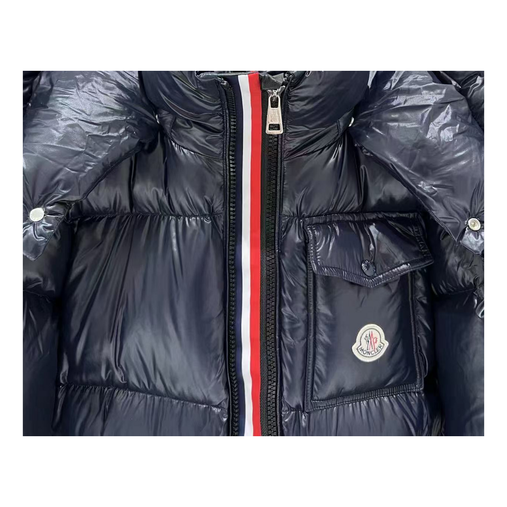 Moncler Montbeliard Hooded Down Jacket - Navy