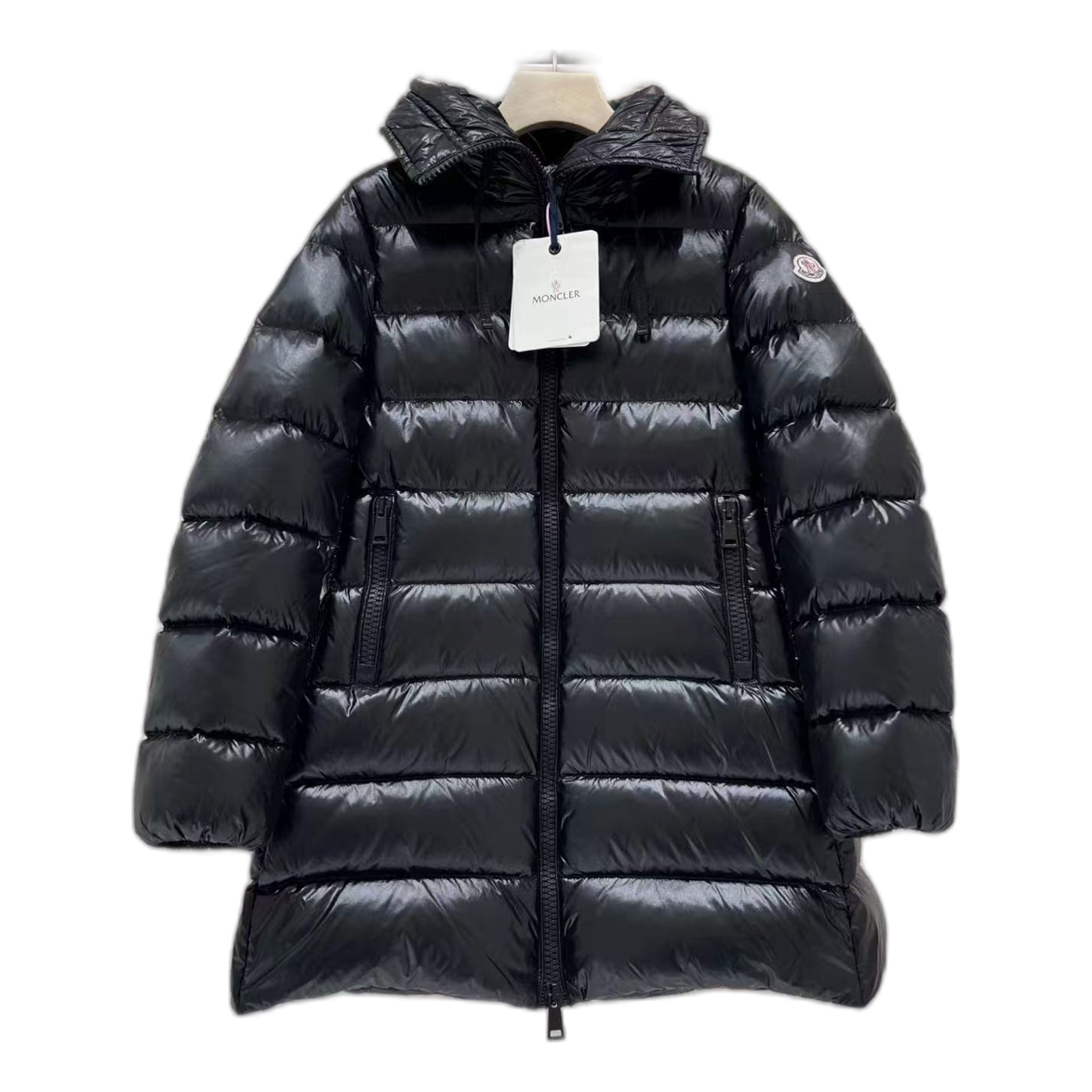 Moncler Suyen Hooded Down Coat - Black