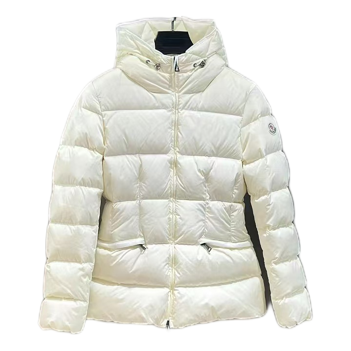 Moncler Fitted Down Jacket with Drawstring Hood