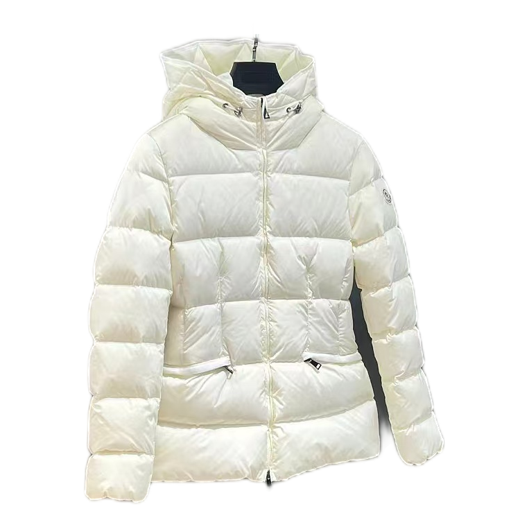 Moncler Fitted Down Jacket with Drawstring Hood