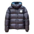 Moncler Hooded Puffer Jacket with Oversized Chest Badge