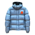 Moncler Hooded Puffer Jacket with Oversized Chest Badge