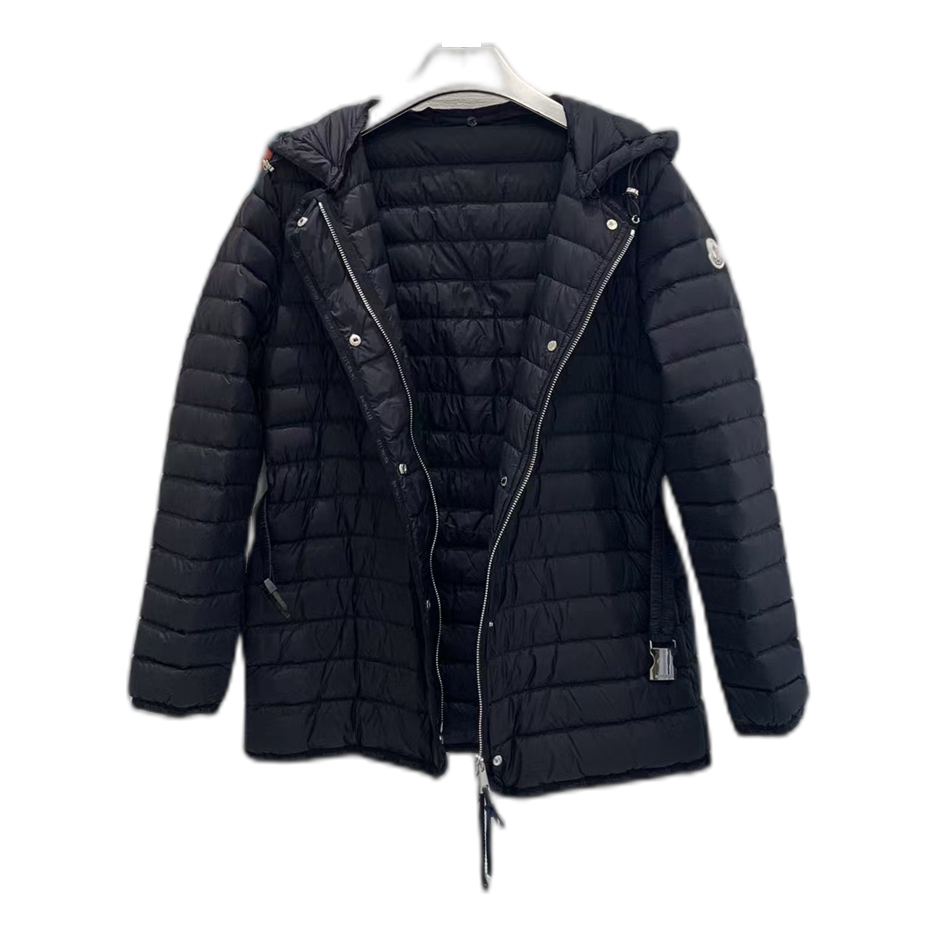 Moncler Oredon Belted Hooded Down Jacket - Black