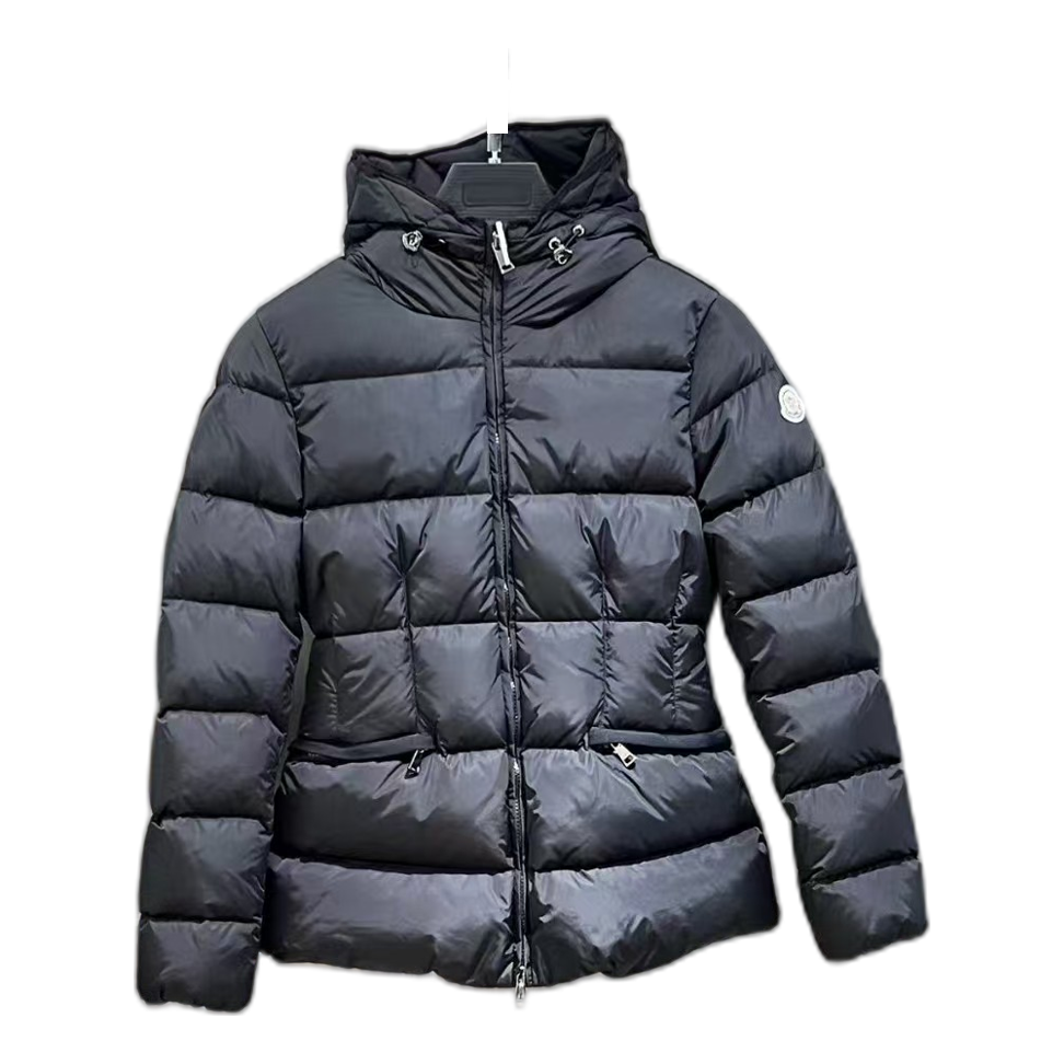 Moncler Fitted Down Jacket with Drawstring Hood