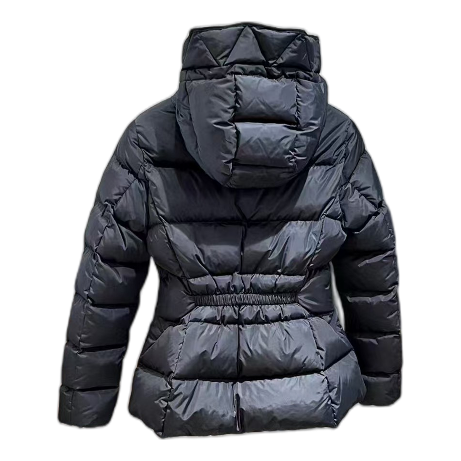 Moncler Fitted Down Jacket with Drawstring Hood