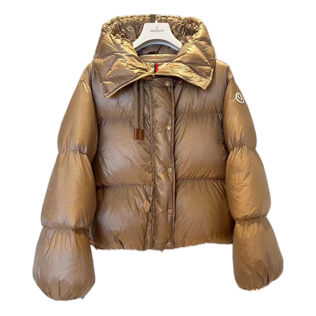Moncler Borey Hooded Down Jacket - Bronze