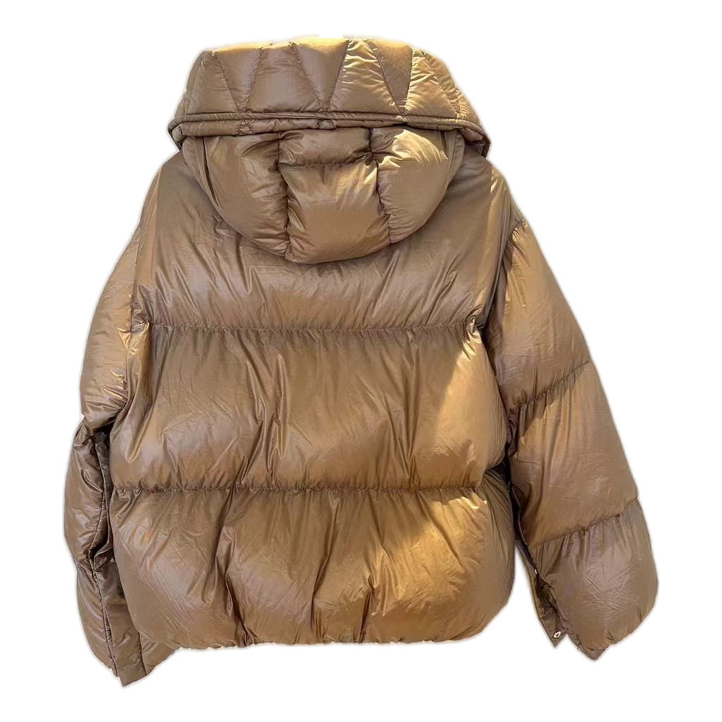 Moncler Borey Hooded Down Jacket - Bronze