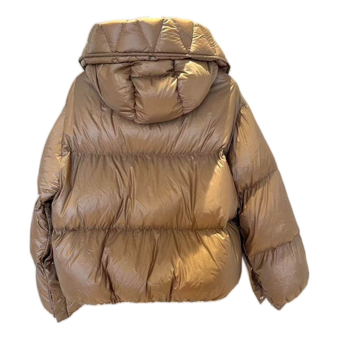 Moncler Borey Hooded Down Jacket - Bronze