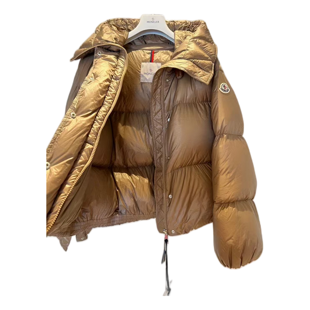 Moncler Borey Hooded Down Jacket - Bronze