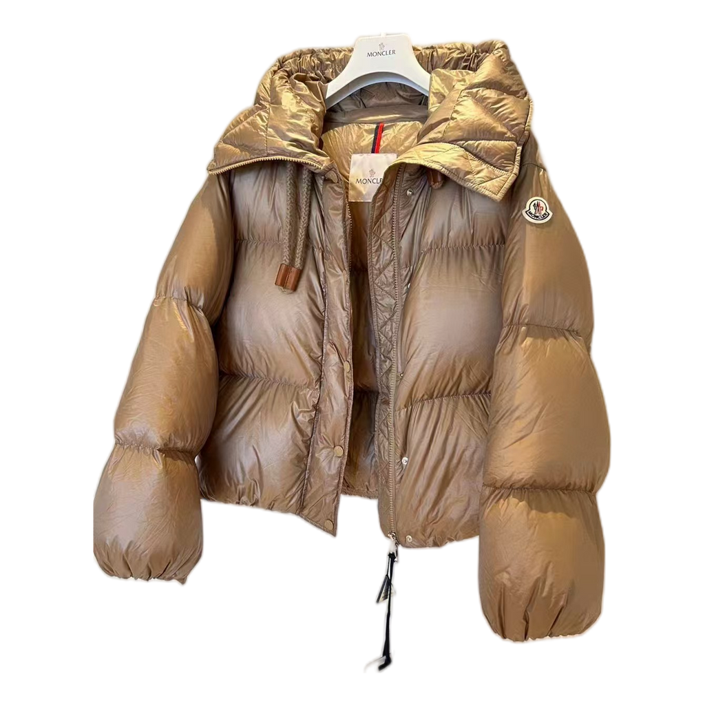 Moncler Borey Hooded Down Jacket - Bronze