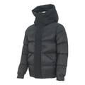 Moncler Tonal-Logo High-Collar Down Jacket - Black