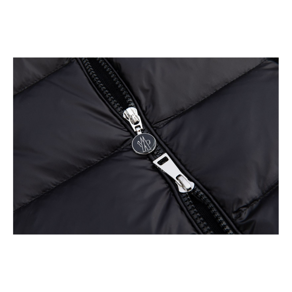 Moncler Gles Fitted Hooded Down Jacket