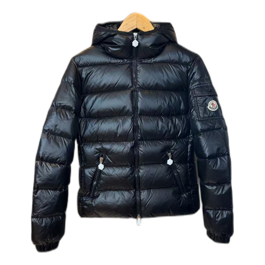 Moncler Gles Glossy Hooded Down Jacket