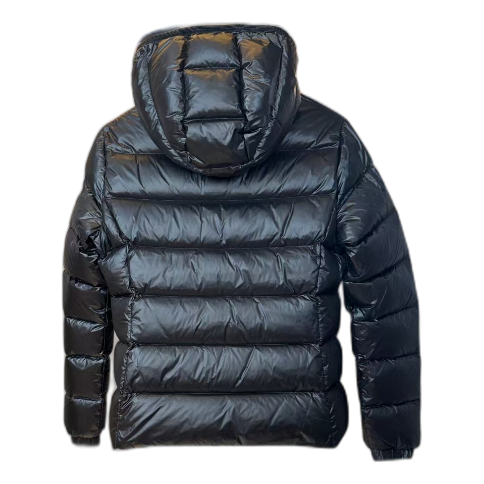 Moncler Gles Glossy Hooded Down Jacket