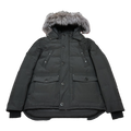 Moose Knuckles Four-Pocket Fur-Trim Hooded Puffer Jacket