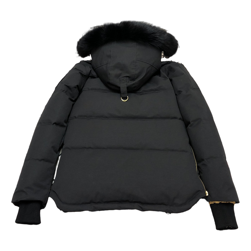 Moose Knuckles Gold 3Q Fur-Trim Hooded Puffer Jacket – Black