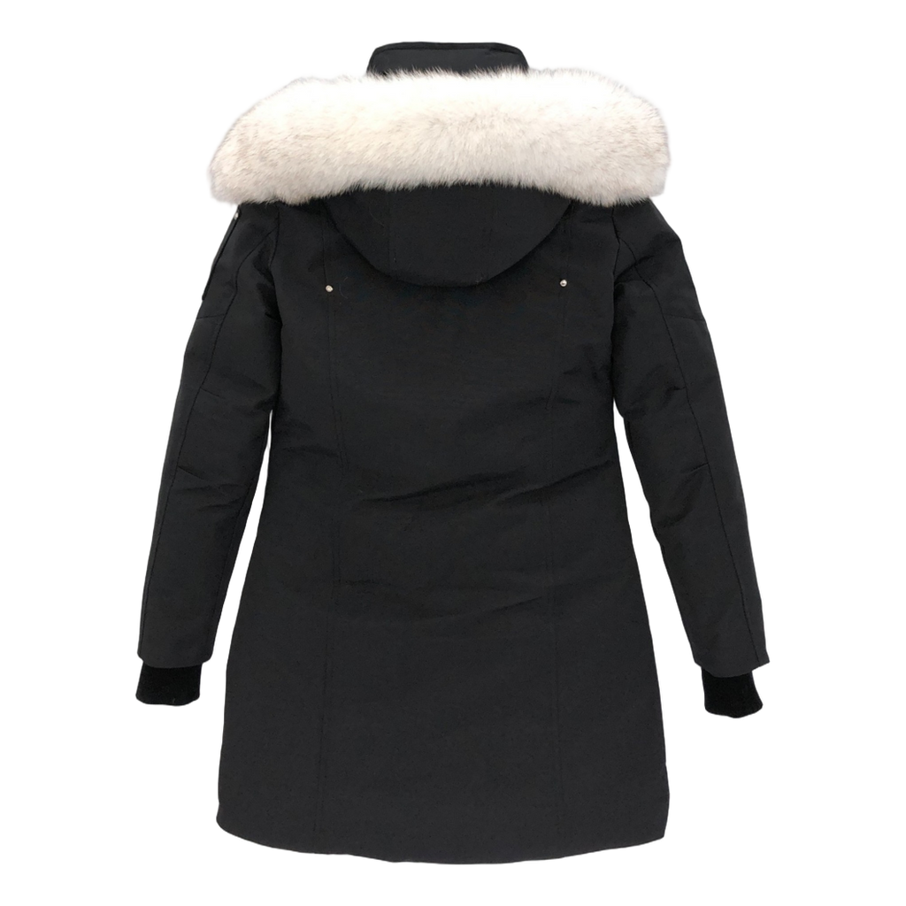 Moose Knuckles Stirling Parka with White Fur Trim