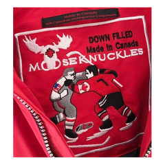 Moose Knuckles Debbie Down Bomber Jacket with Fur-Trim Collar
