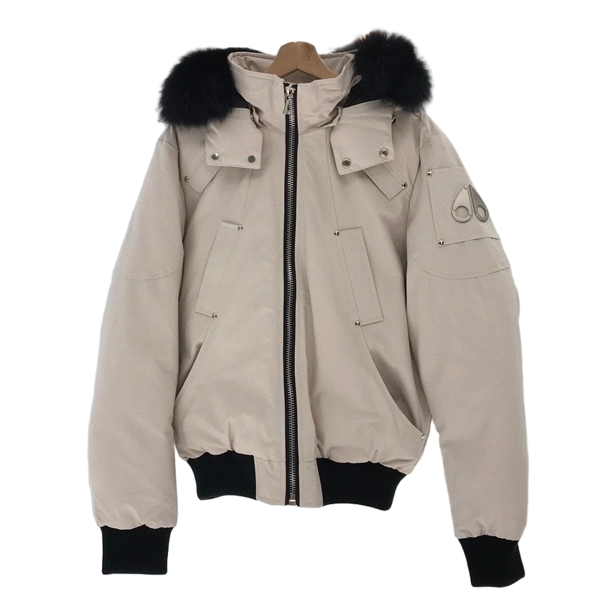 Moose Knuckles Ballistic Bomber Jacket with Fur Trim