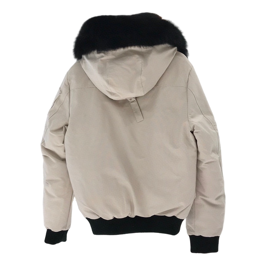 Moose Knuckles Ballistic Bomber Jacket with Fur Trim