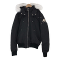 Moose Knuckles Ballistic Down Bomber Jacket with Fur Trim