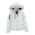 Moose Knuckles Fur-Trim Hooded Down Puffer Jacket with Chest Zip