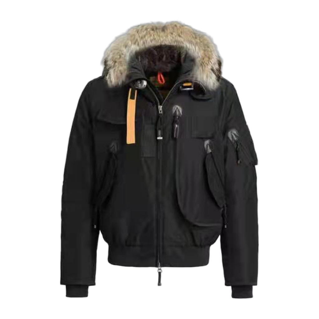 Parajumpers Gobi Fur-Trim Hooded Bomber Jacket
