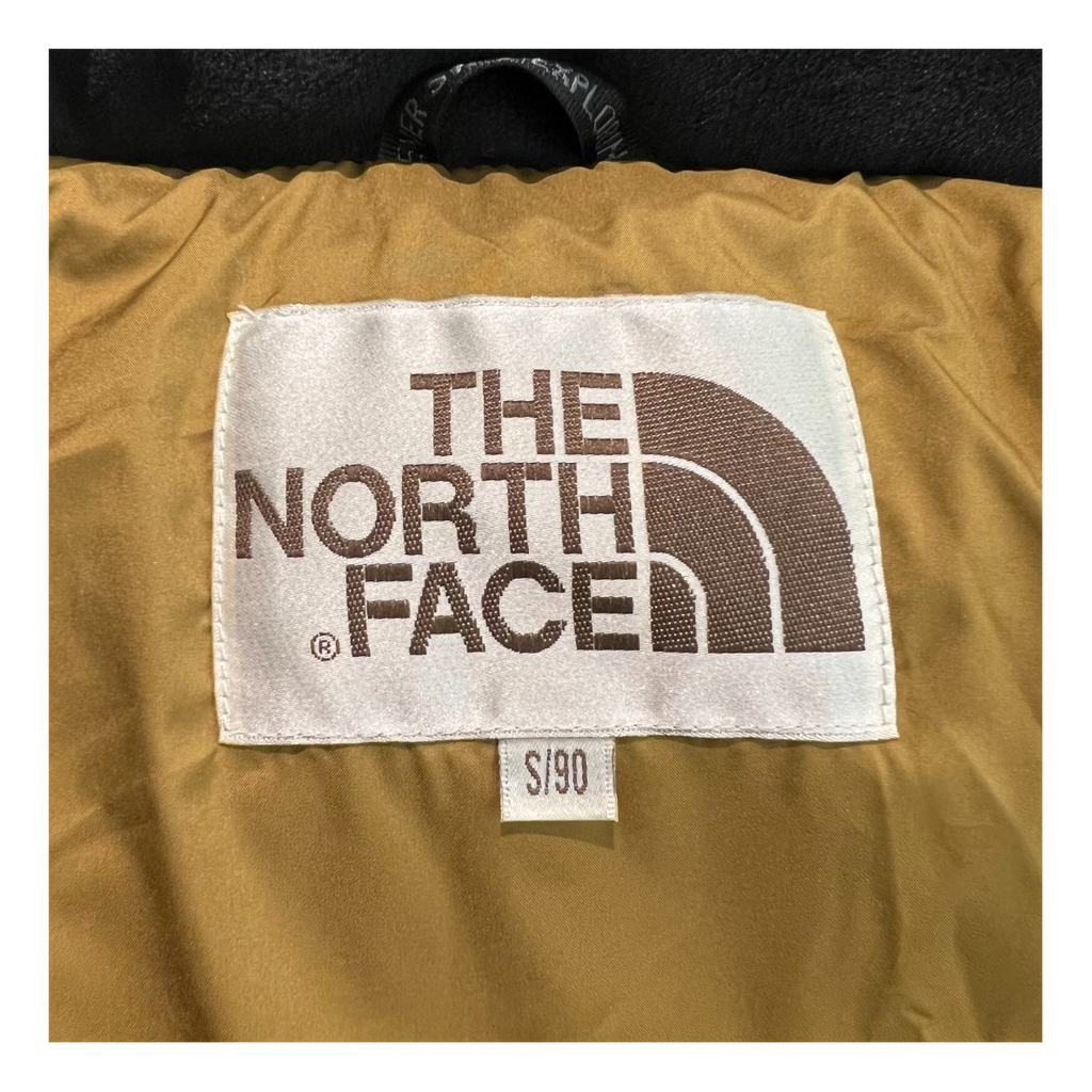 The North Face Color-Block Long Hooded Down Puffer Coat - Tan