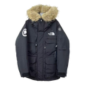 The North Face Four-Pocket Faux Fur-Trim Down Parka - Graphite