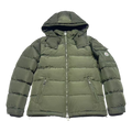 Moncler Maya Matte Hooded Down Jacket - Olive Green