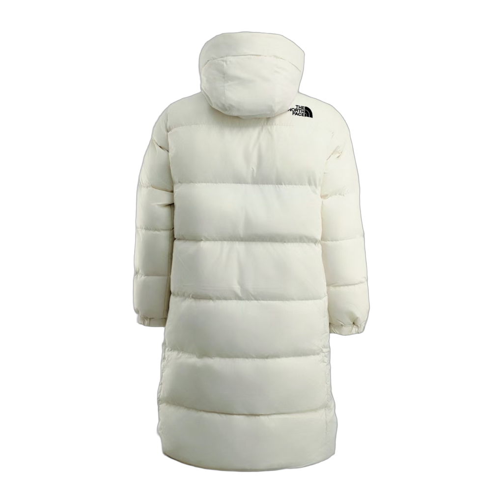 The North Face Color-Block Long Down Coat - White