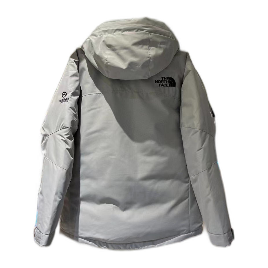 The North Face Himalayan Hooded Down Parka - Grey & White