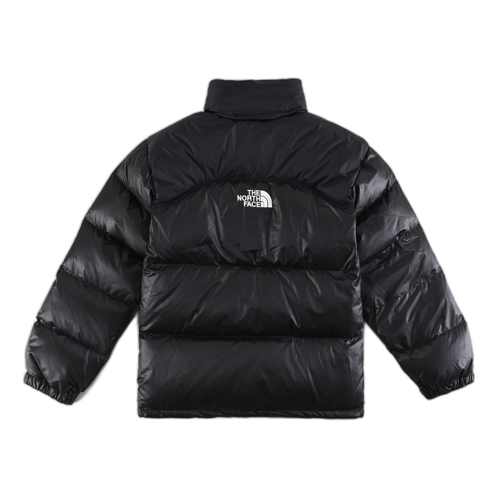 The North Face Contrast-Panel Puffer Jacket with Stand Collar